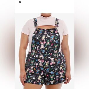 Tokidoki characters scuba shortalls plus size